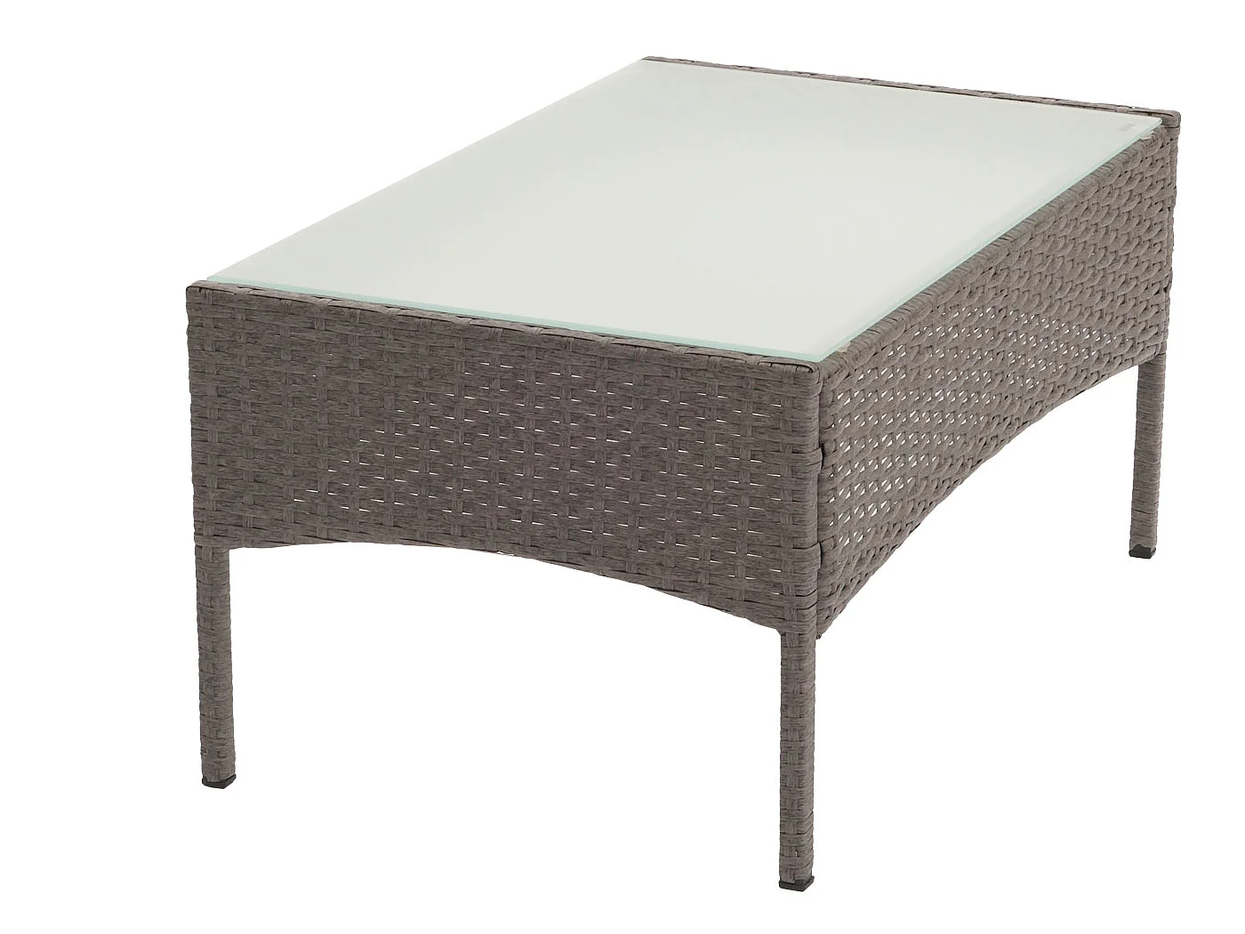 Stół ogrodowy z polyratanu Hamar,  szary