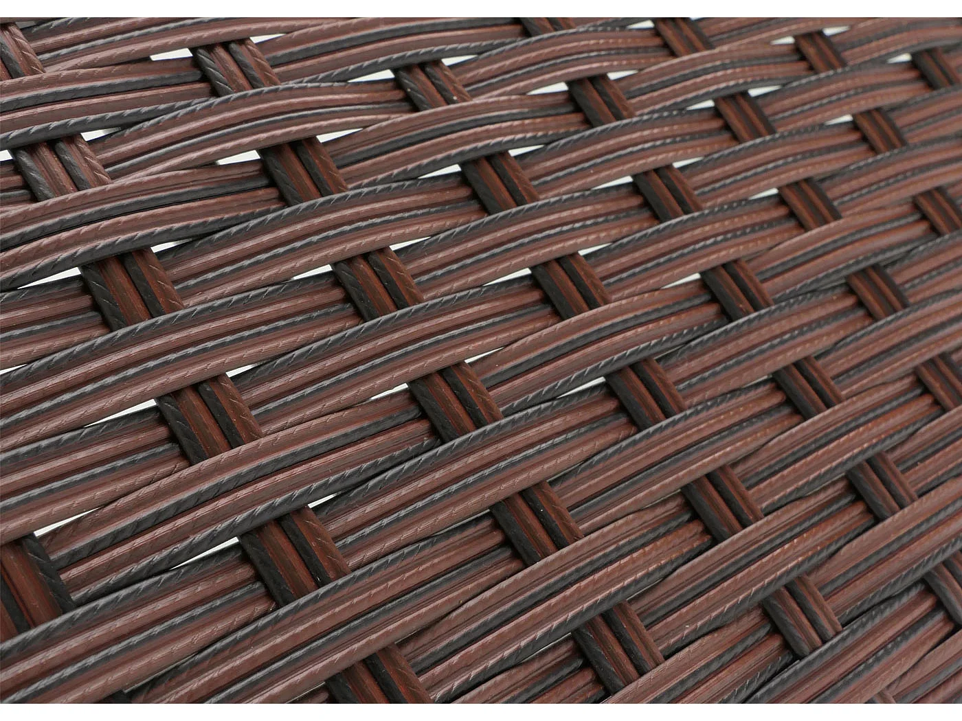 Poly-Rattan Gartentisch Hamar, Braun-meliert