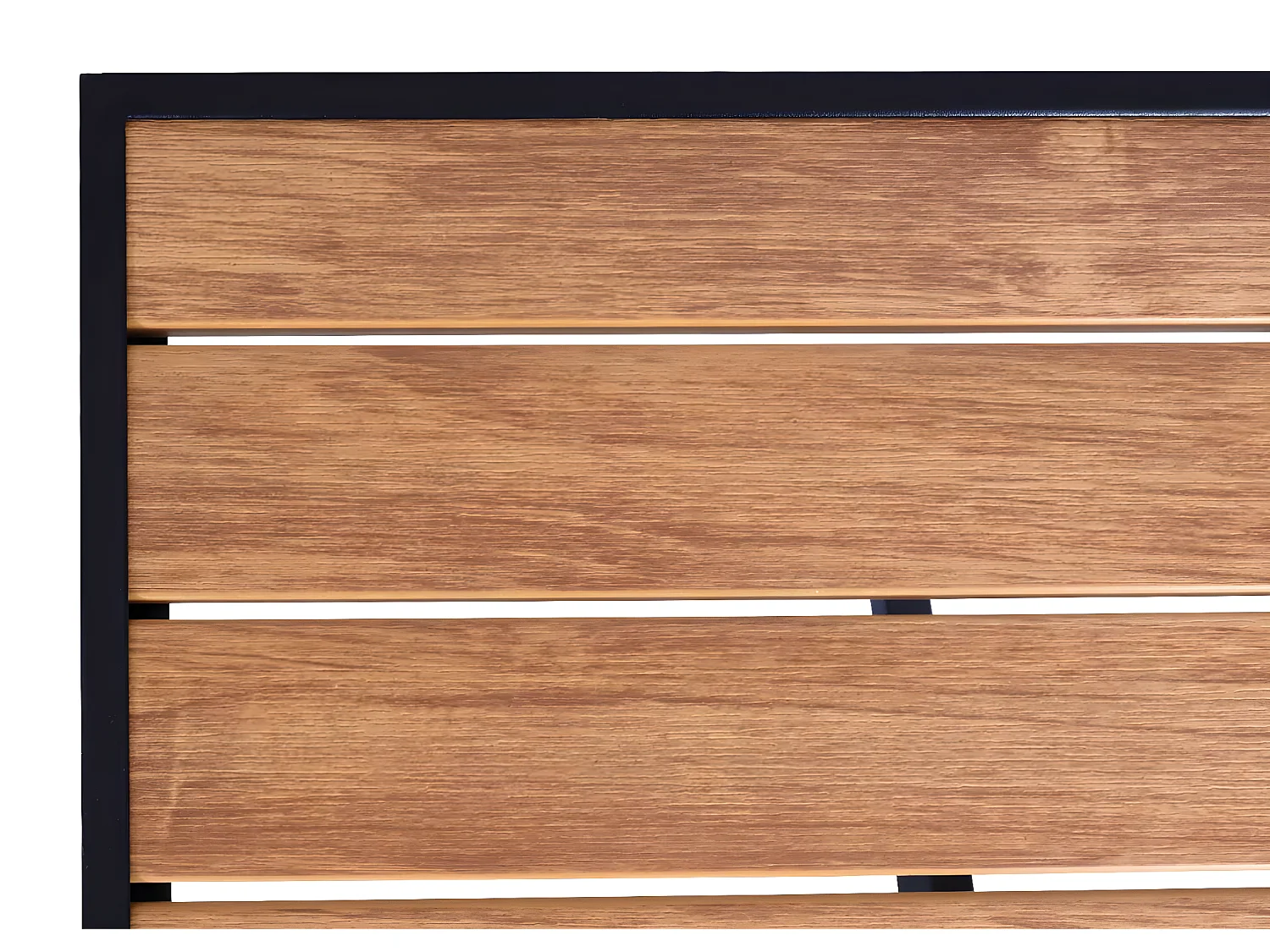 Table de jardin MCW-J95,  noir, teak