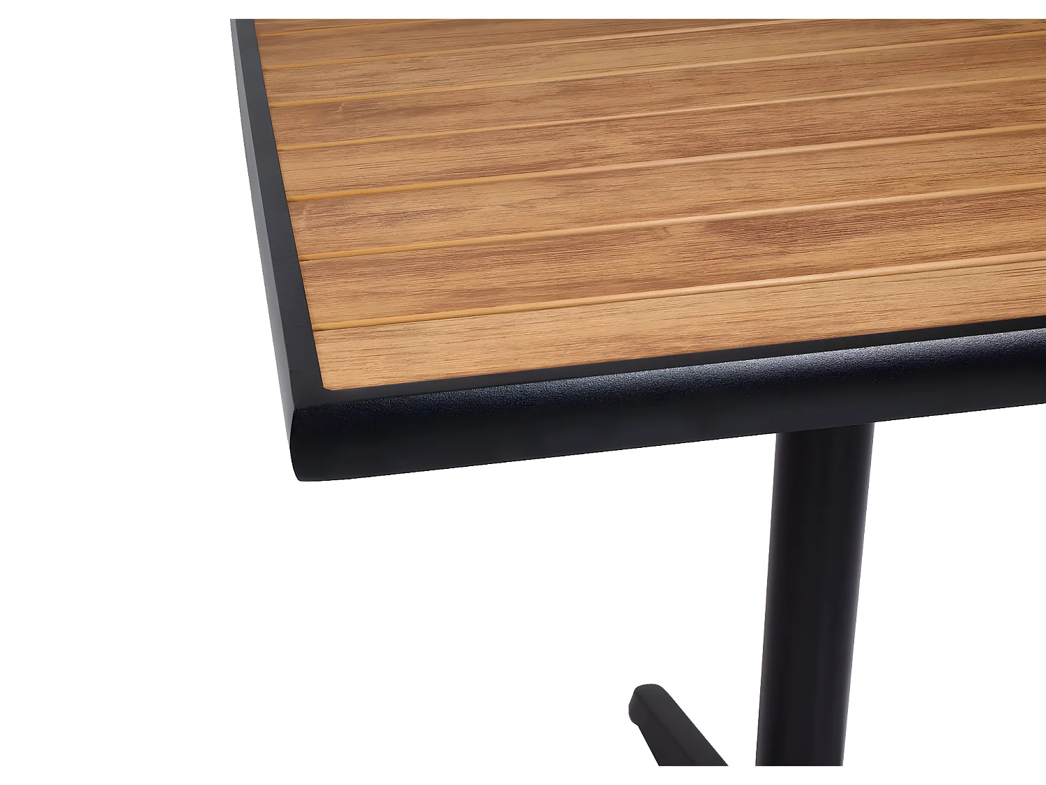 Table de jardin MCW-J95,  noir, teak