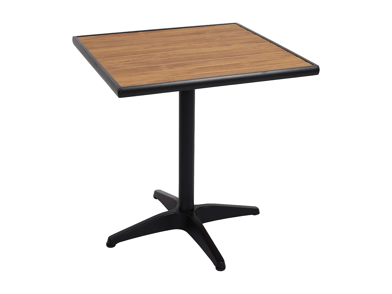 Tuintafel MCW-J95,  zwart, teak bruin