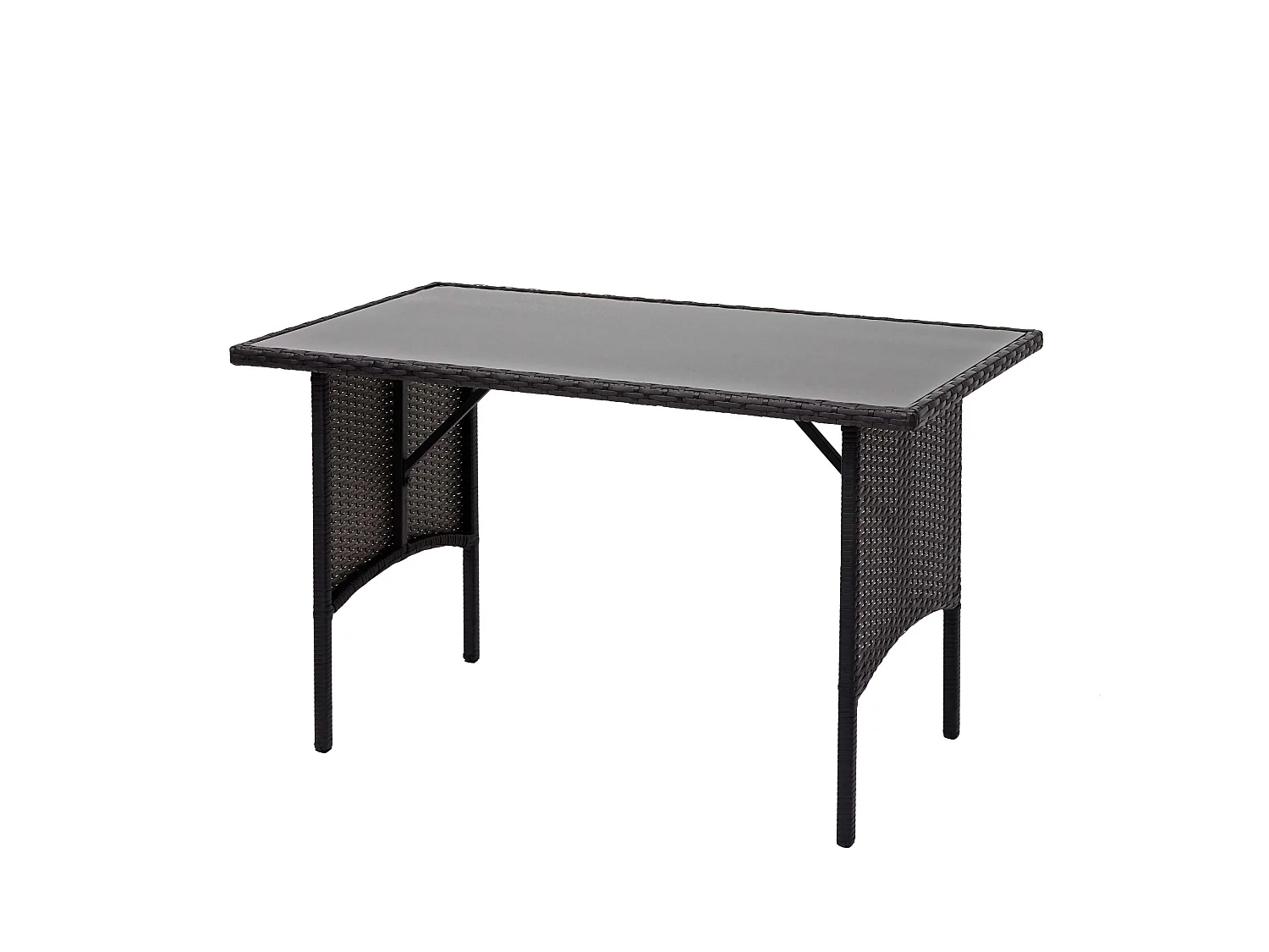 Polyrotan eettafel MCW-G16,  zwart