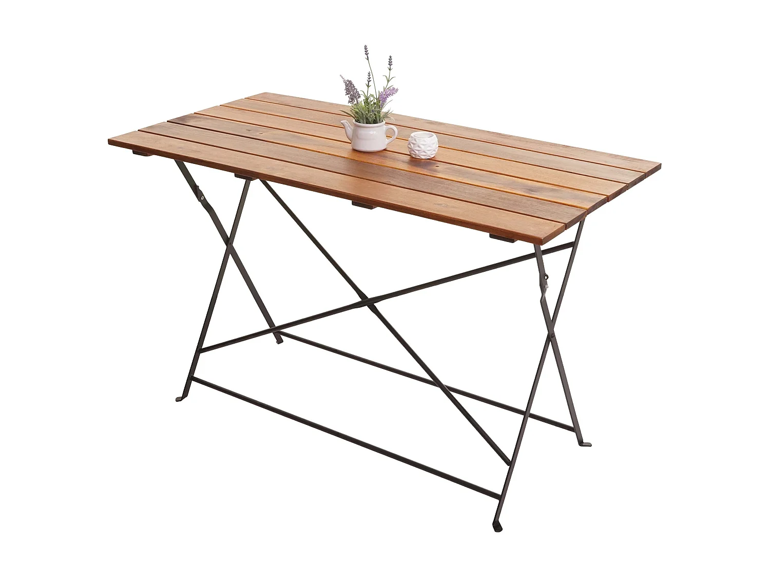 Ølhavebord MCW-J40, sammenklappeligt,  brun