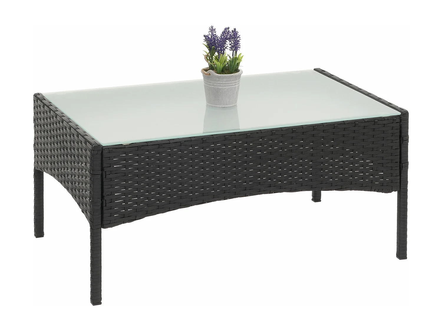 Polyrotan tuintafel Hamar,  antraciet