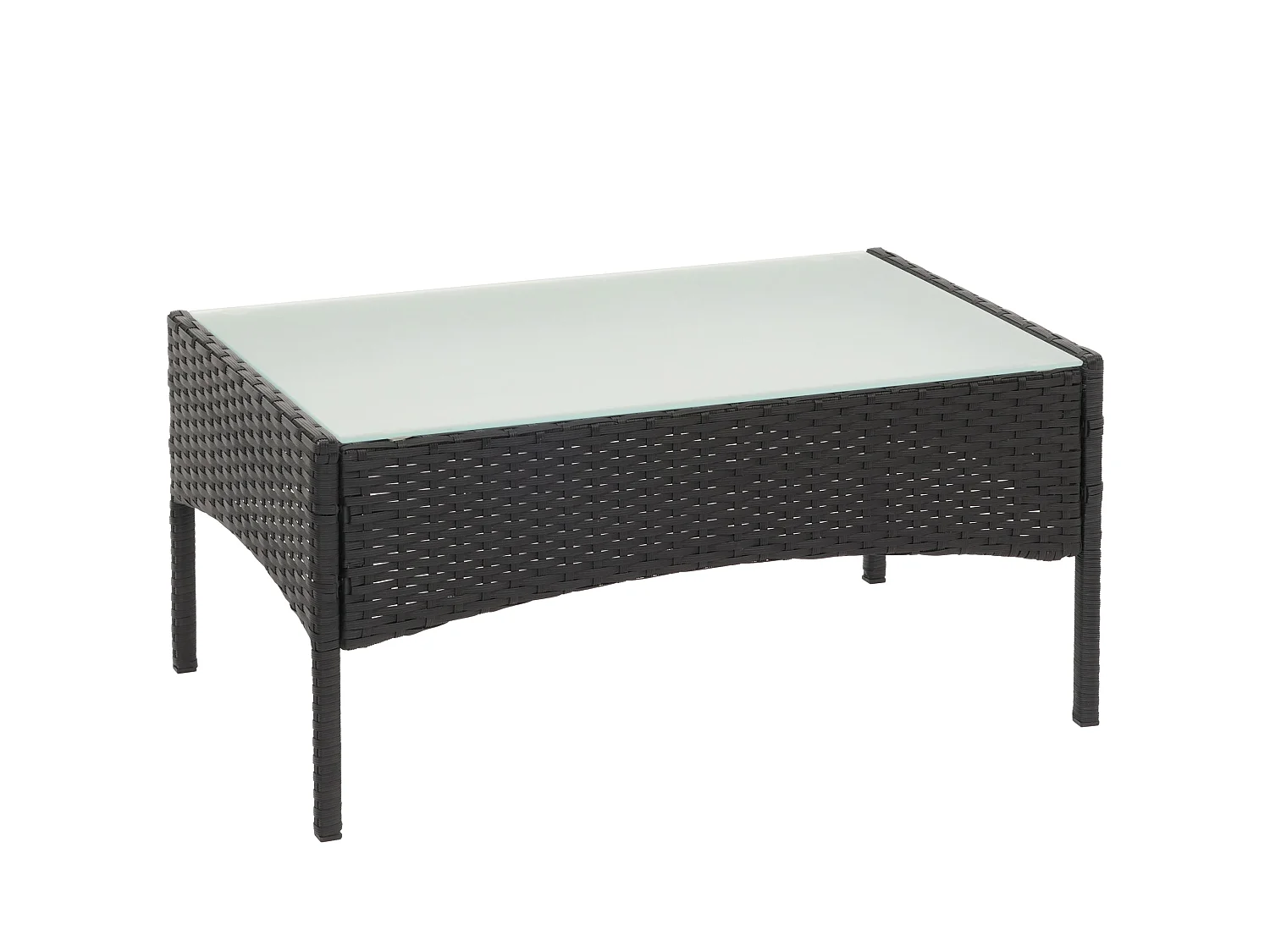 Stół ogrodowy z polirattanu Hamar,  antracytowy