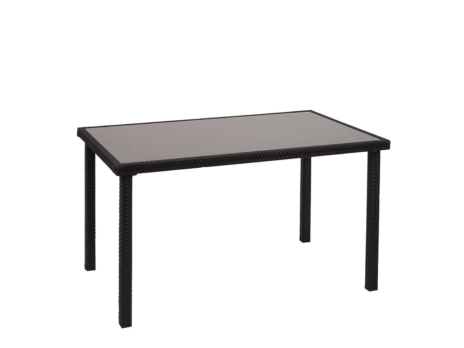 Polyrotan tafel MCW-G19,  zwart