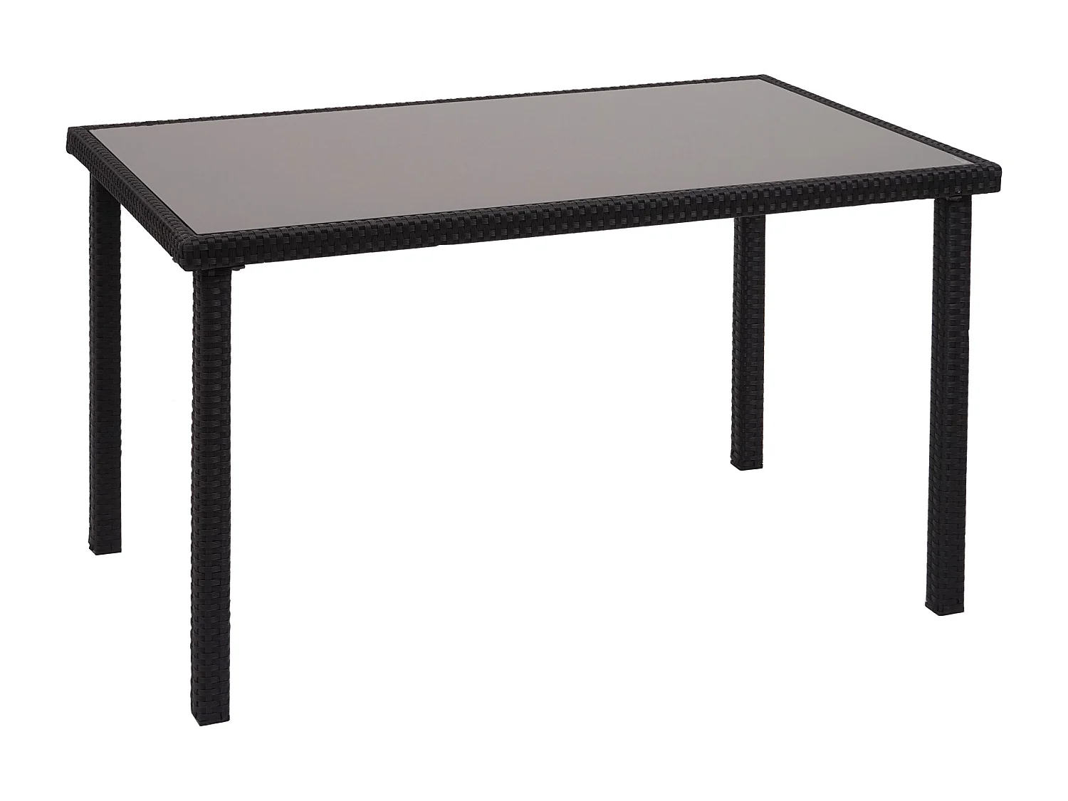 Stolik z polirattanu MCW-G19,  Czarny