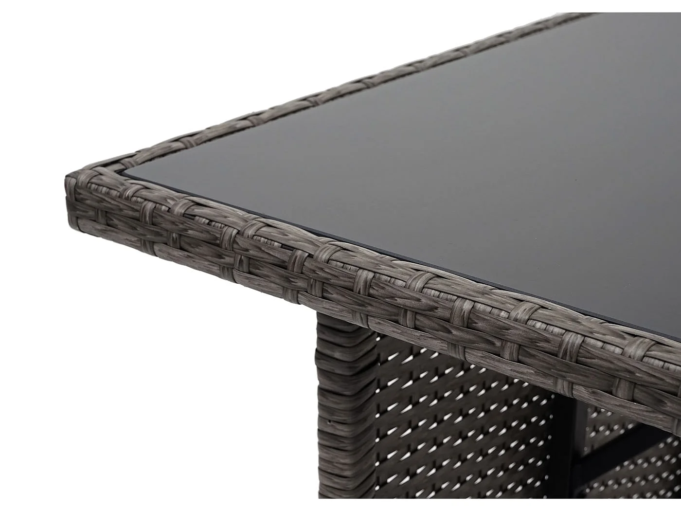 Polyrotan eettafel MCW-G16,  grijs