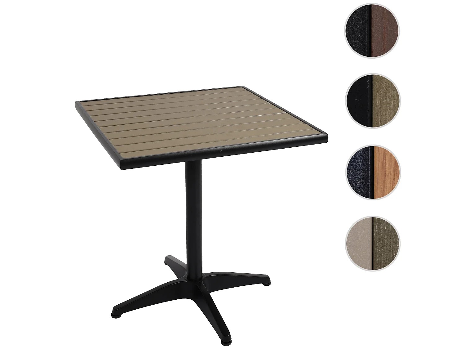 Stół ogrodowy MCW-J95,  czarny, szary