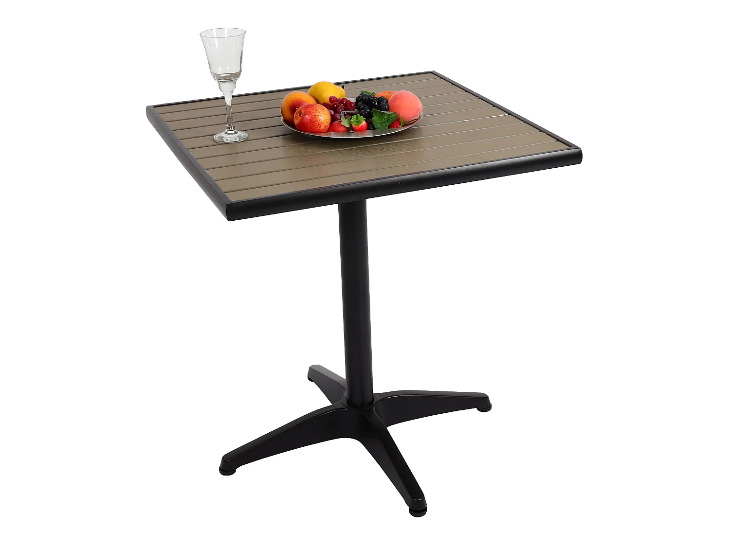 Tuintafel MCW-J95,  zwart, grijs
