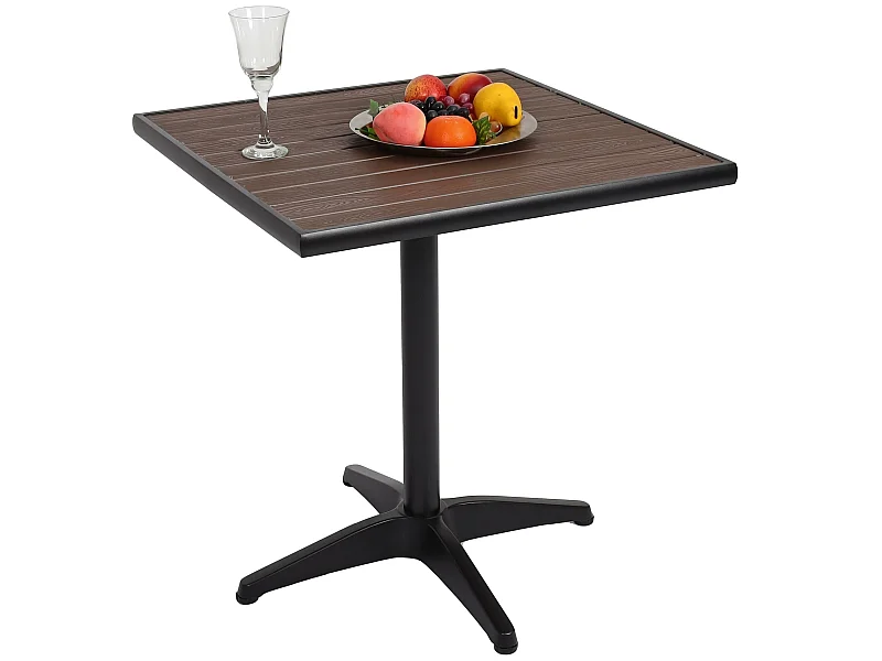 Tuintafel MCW-J95,  zwart, donkerbruin