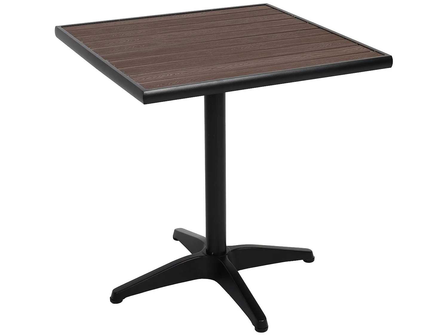 Mesa de jardín MCW-J95,  negro, marrón oscuro