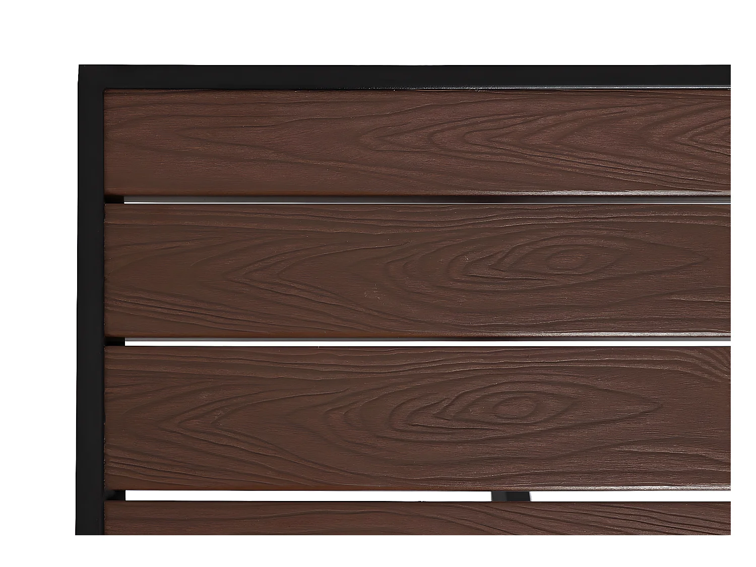 Tuintafel MCW-J95,  zwart, donkerbruin