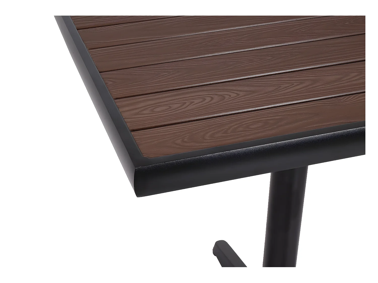 Tuintafel MCW-J95,  zwart, donkerbruin