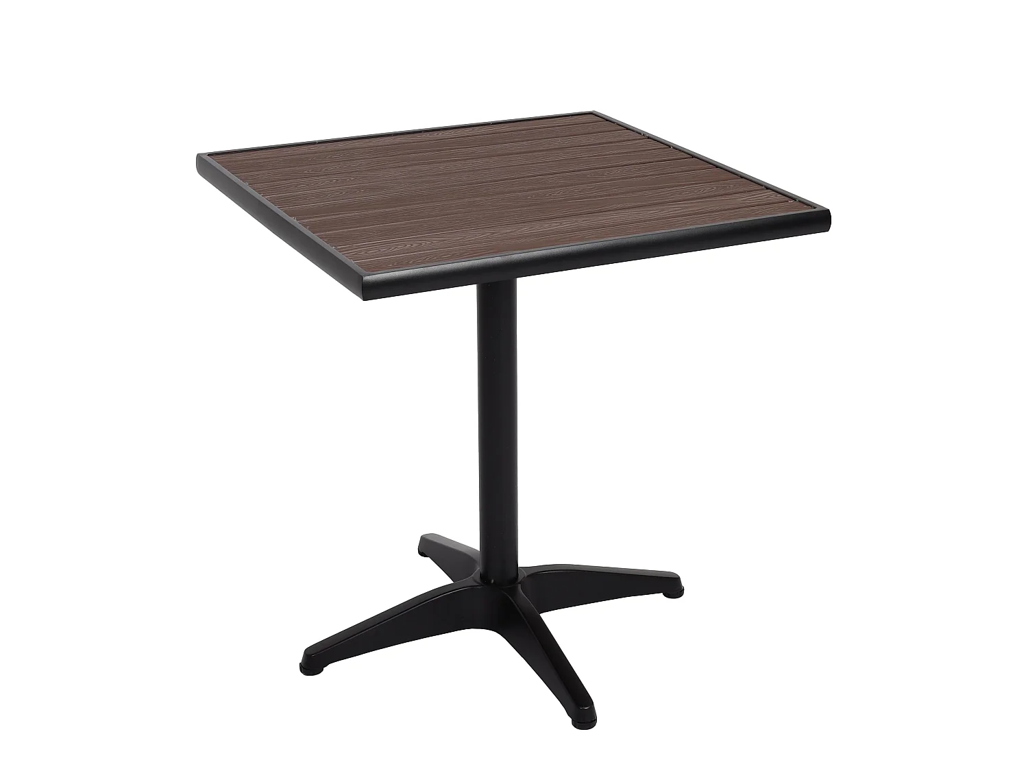 Table de jardin MCW-J95,  noir, marron-foncé