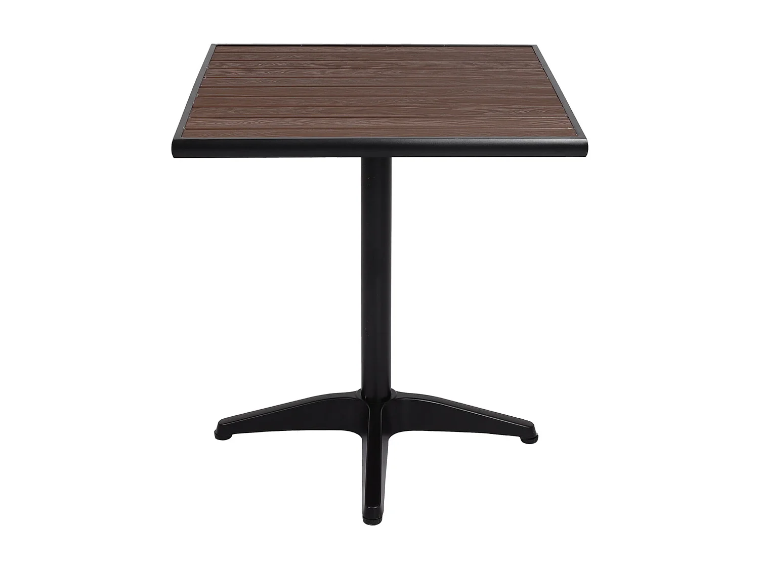 Table de jardin MCW-J95,  noir, marron-foncé