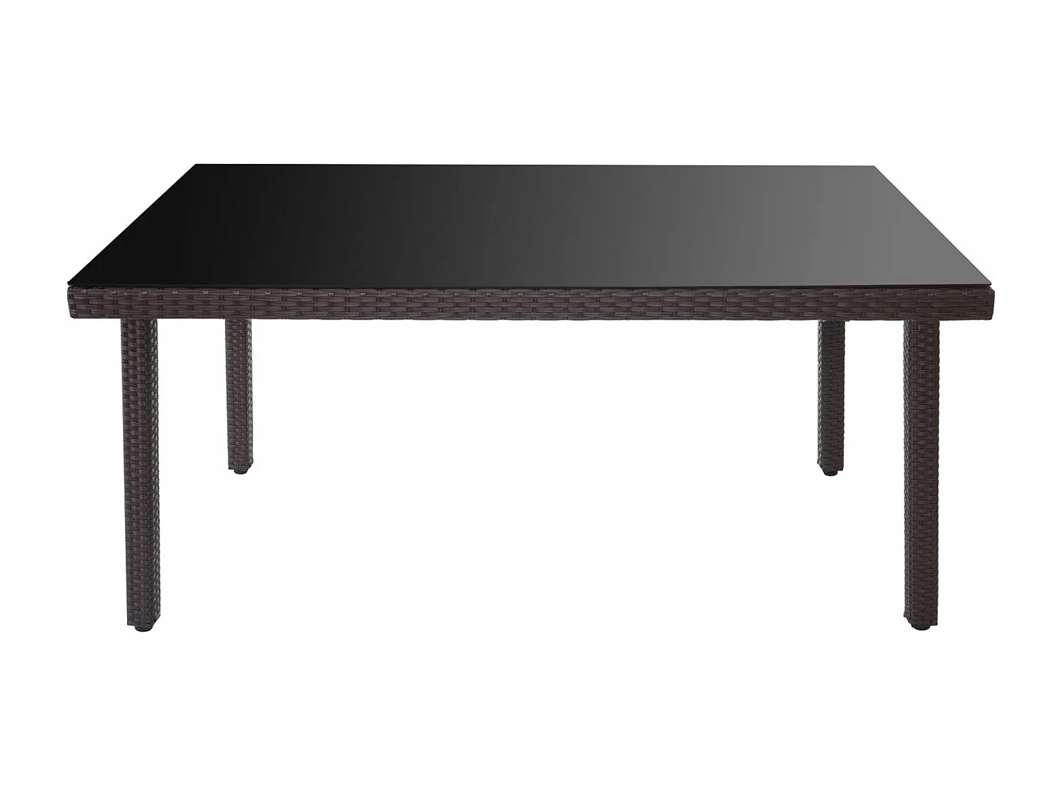 Polyrotan tuintafel Chieti,  bruin