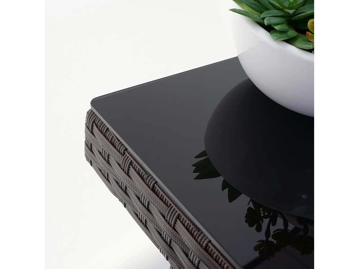 Stół ogrodowy z polirattanowy Chieti,  brązowy