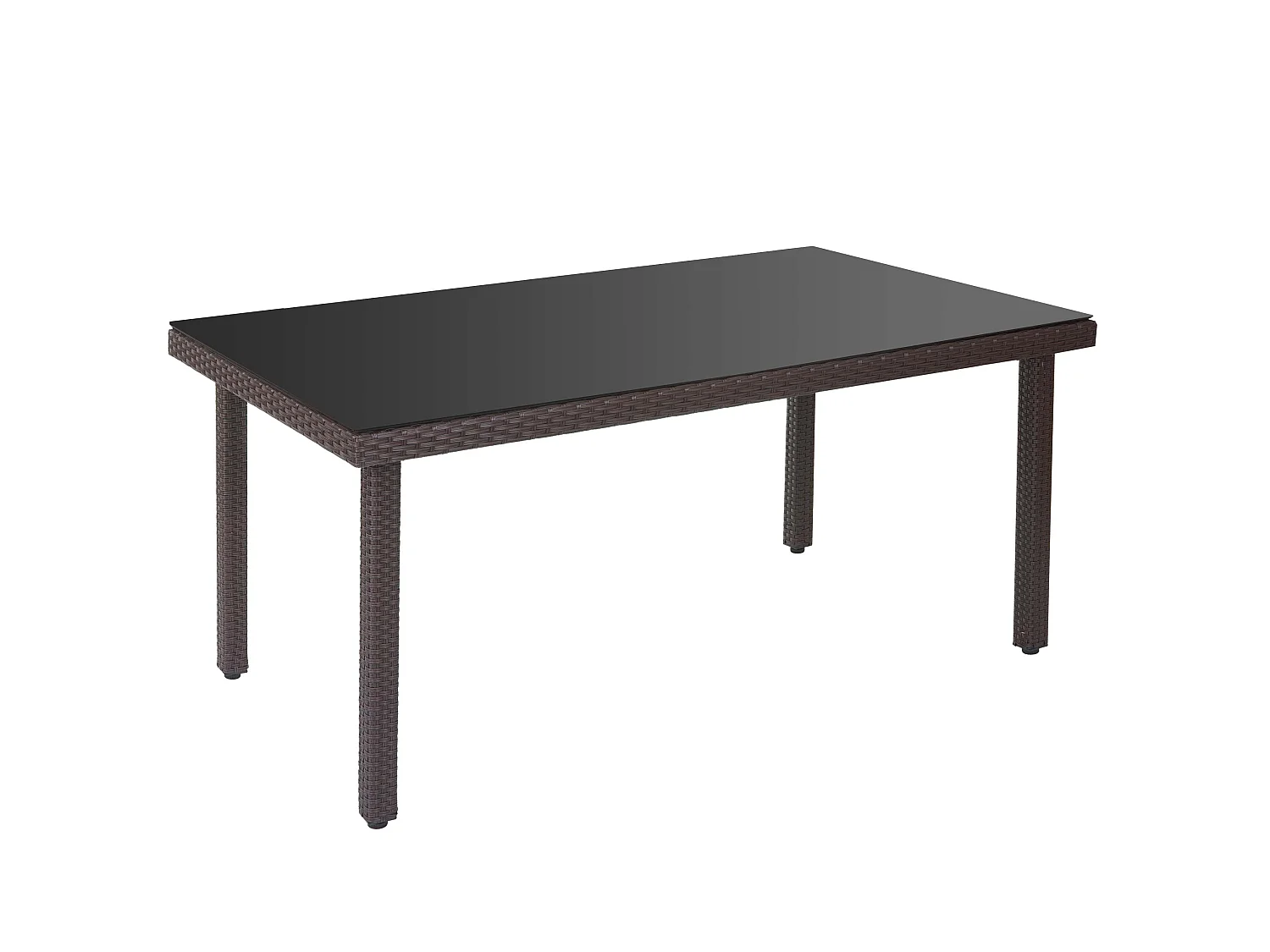 Stół ogrodowy z polirattanowy Chieti,  brązowy