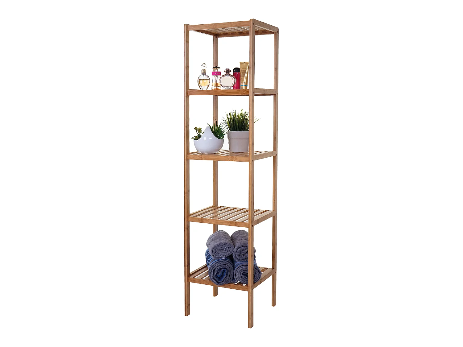 Étagère de salle de bain MCW-B18,  140x34x33cm