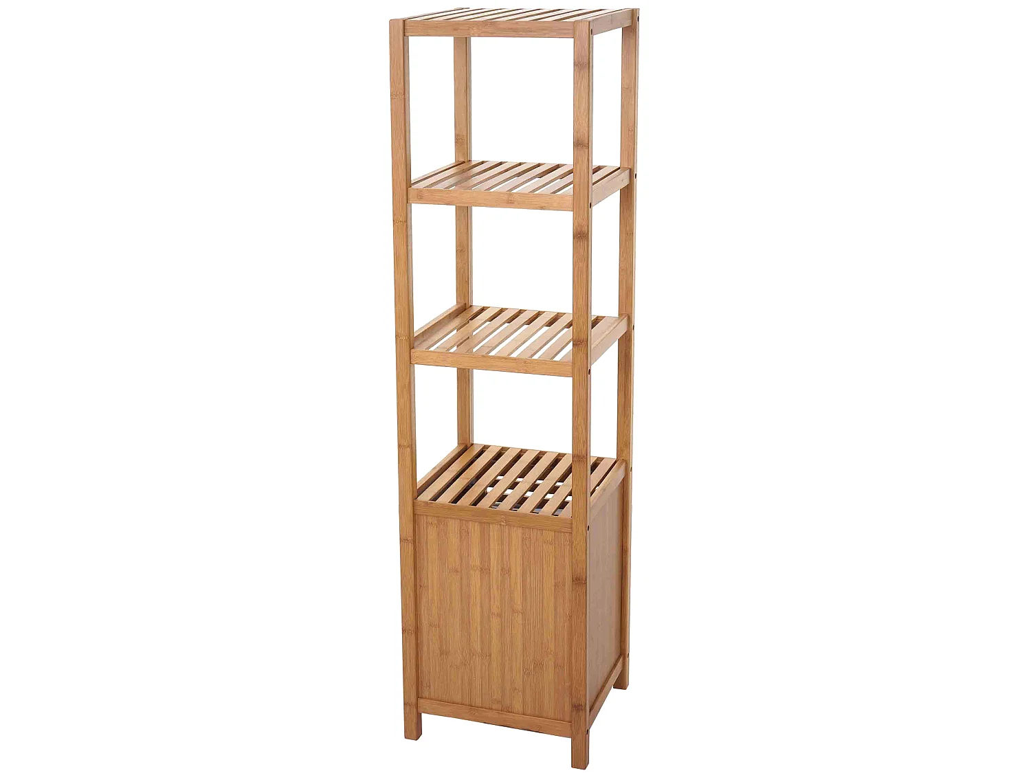 Arredo bagno bambu a listelle serie MCW-B18 mobile con sportello 140x36x34cm