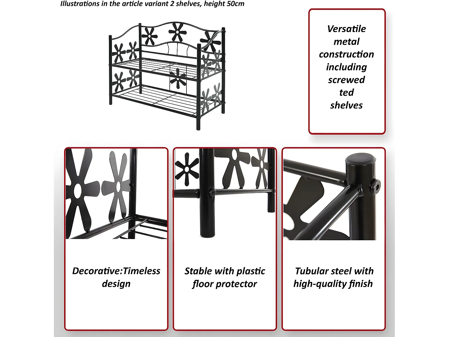 Schoenenrek Bern,  5 planken, hoogte 112cm