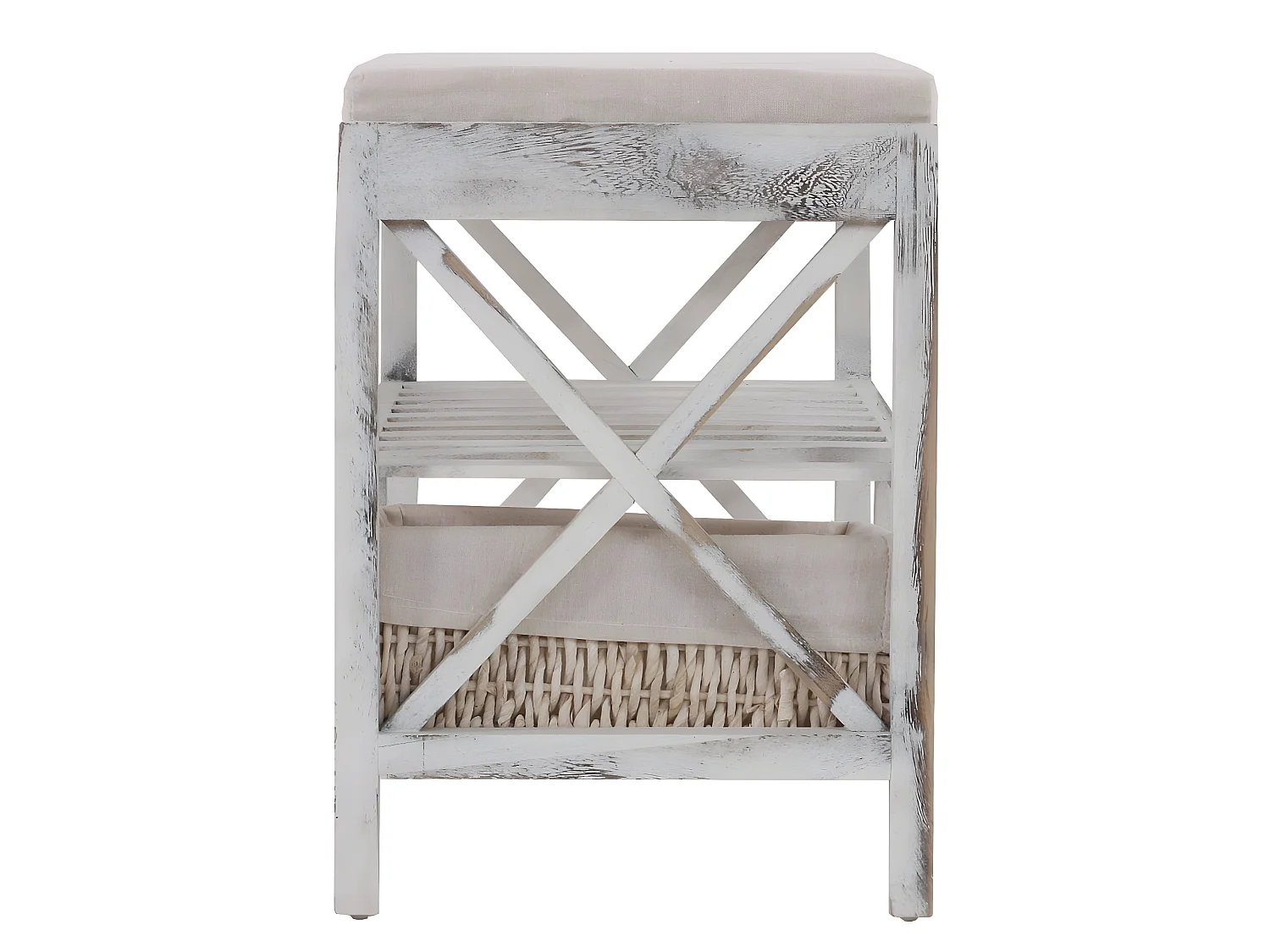 Schoenenrek MCW-C48 Bankje,  wit