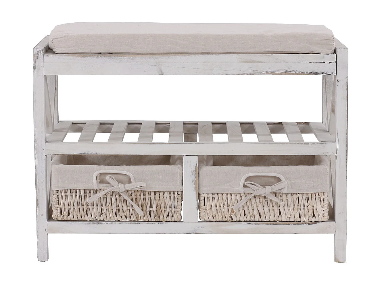 Schoenenrek MCW-C48 Bankje,  wit