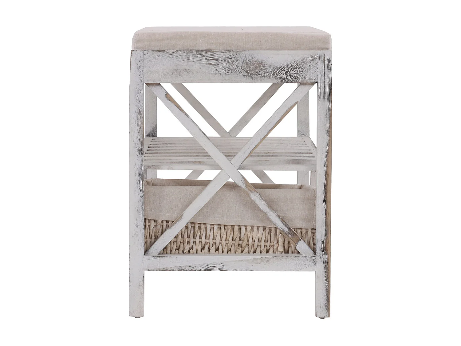 Schoenenrek MCW-C48 Bankje,  wit