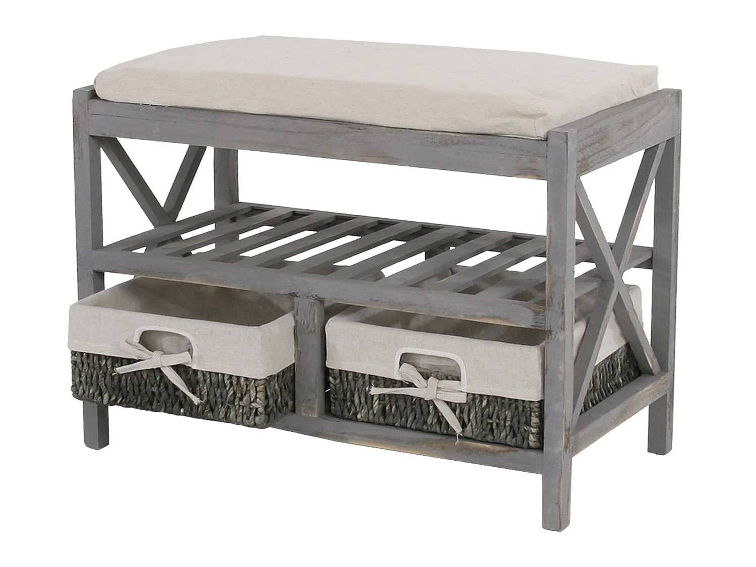 Étagère à chaussures MCW-C48 Banc,  gris