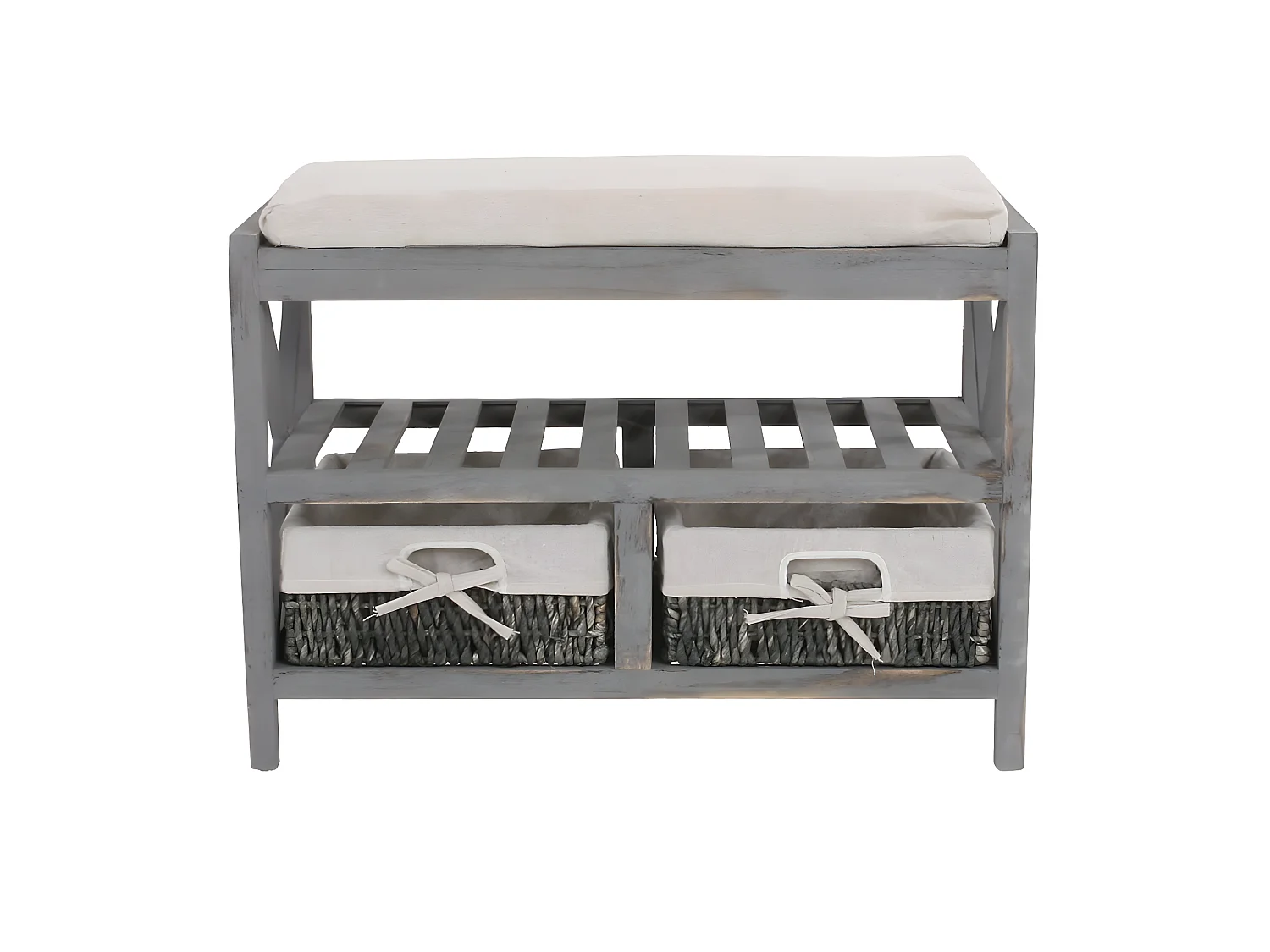 Étagère à chaussures MCW-C48 Banc,  gris