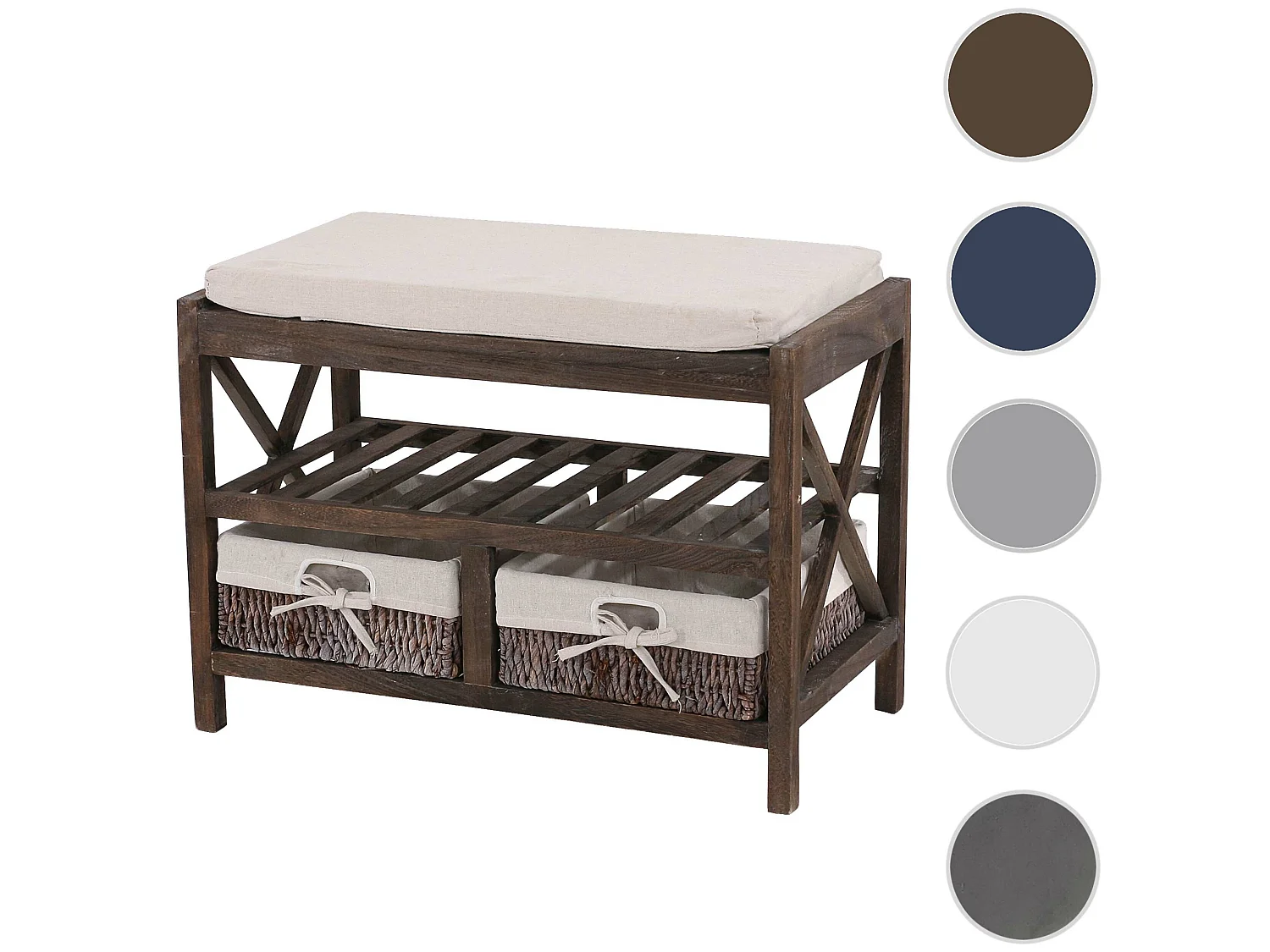 Schoenenrek MCW-C48 zitbank,  bruin