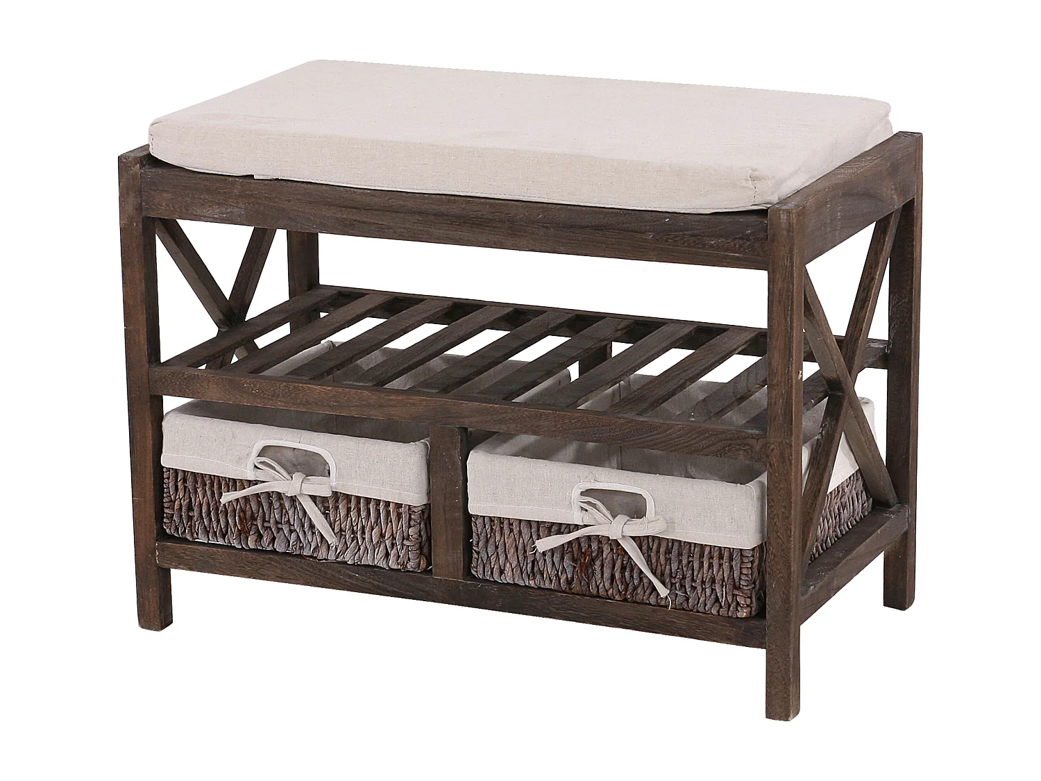 Étagère à chaussures MCW-C48 Banc,  marron