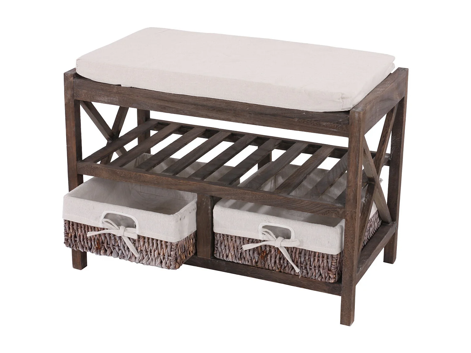 Étagère à chaussures MCW-C48 Banc,  marron