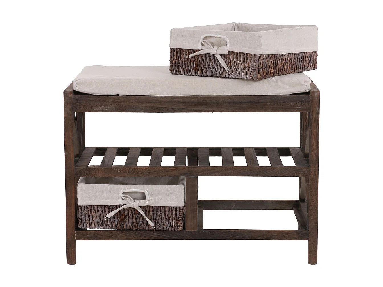 Étagère à chaussures MCW-C48 Banc,  marron