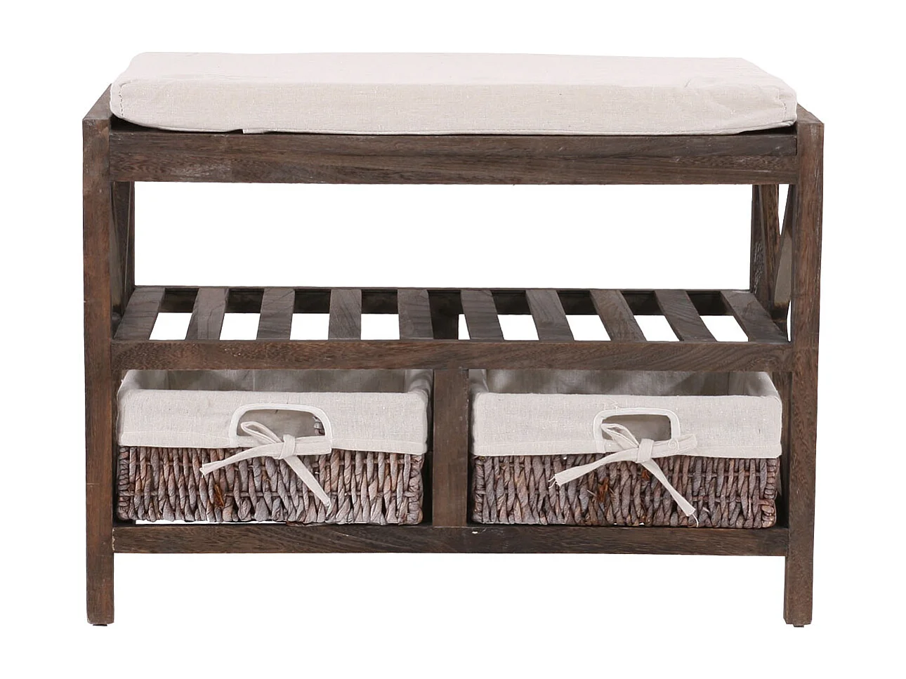 Étagère à chaussures MCW-C48 Banc,  marron