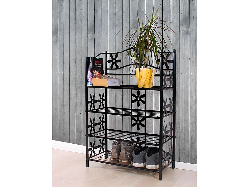 Schoenenrek Bern,  4 planken, hoogte 90cm