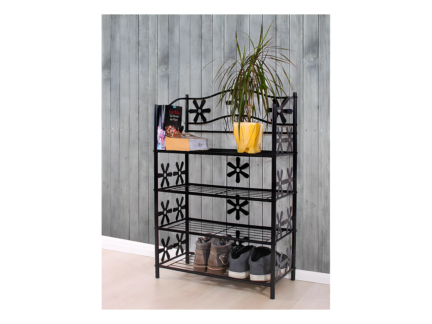 Étagère à chaussures Bern,  4 tablettes, H=90cm
