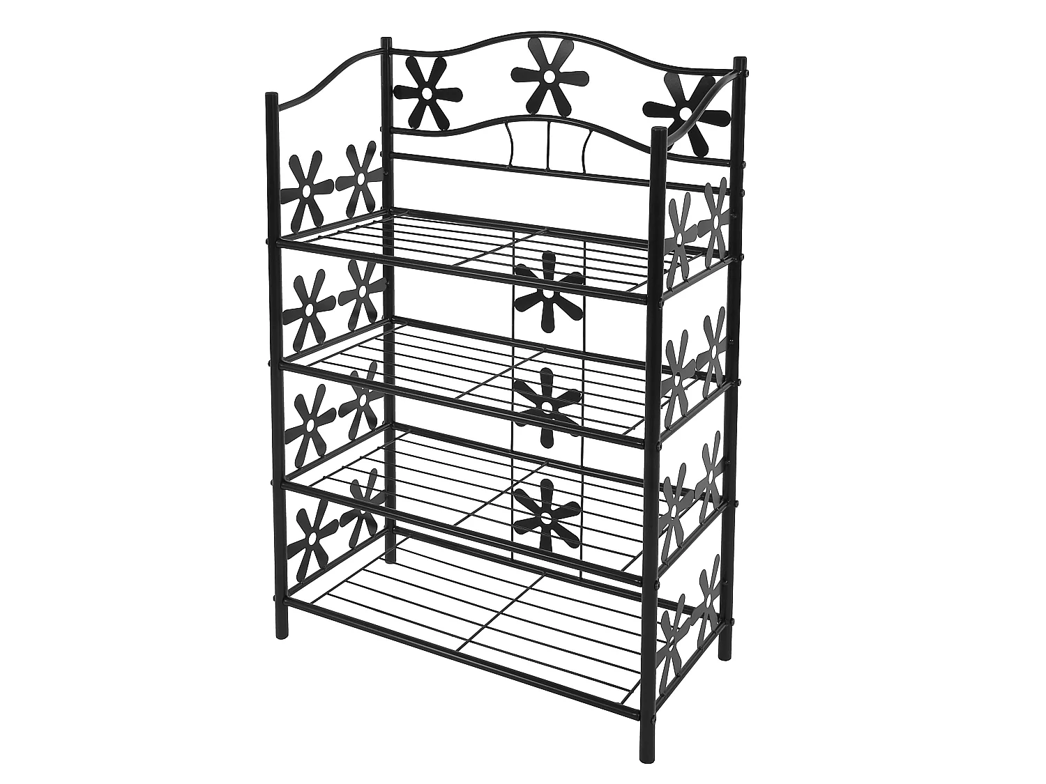 Schoenenrek Bern,  4 planken, hoogte 90 cm