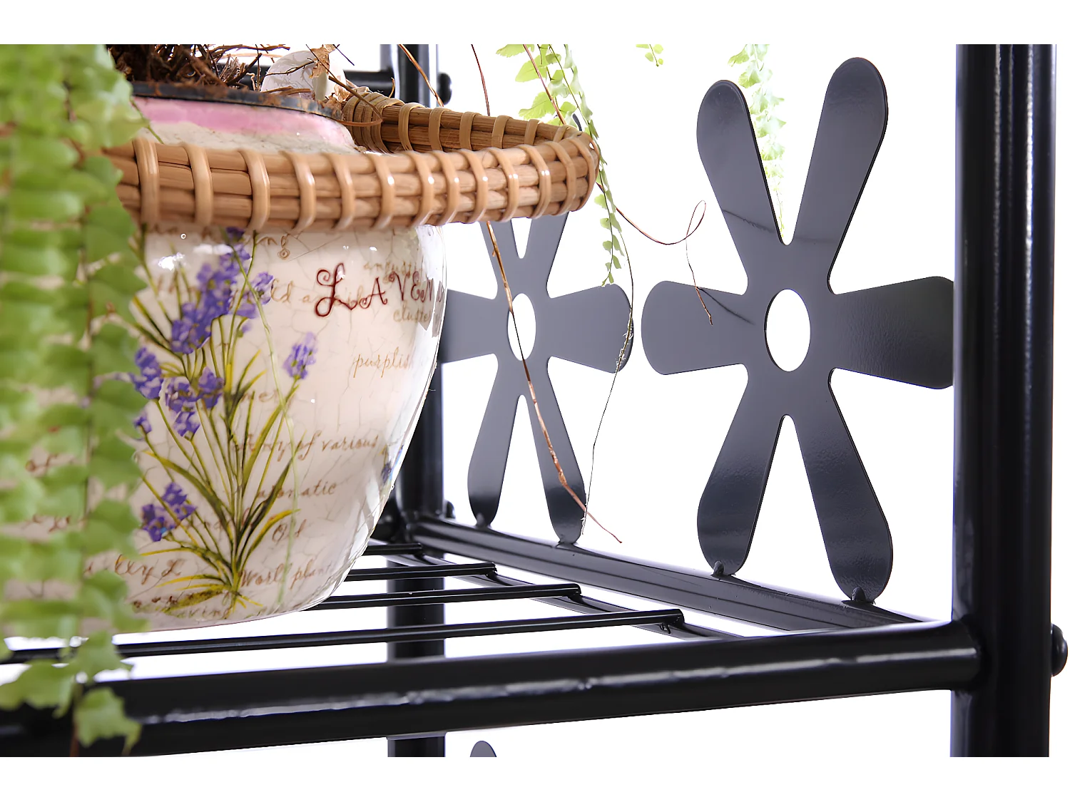 Étagère à chaussures Bern,  2 tablettes, H=50cm