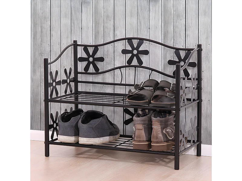 Schuhregal Bern, 2 Böden, Höhe 50cm