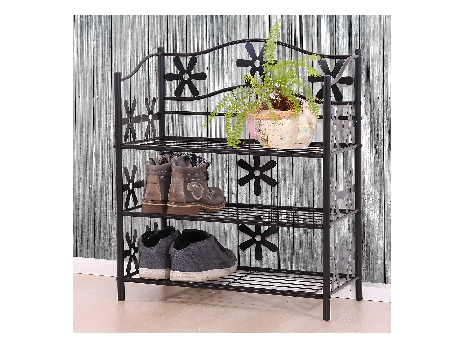 Étagère à chaussures Bern,  3 tablettes, H=70cm