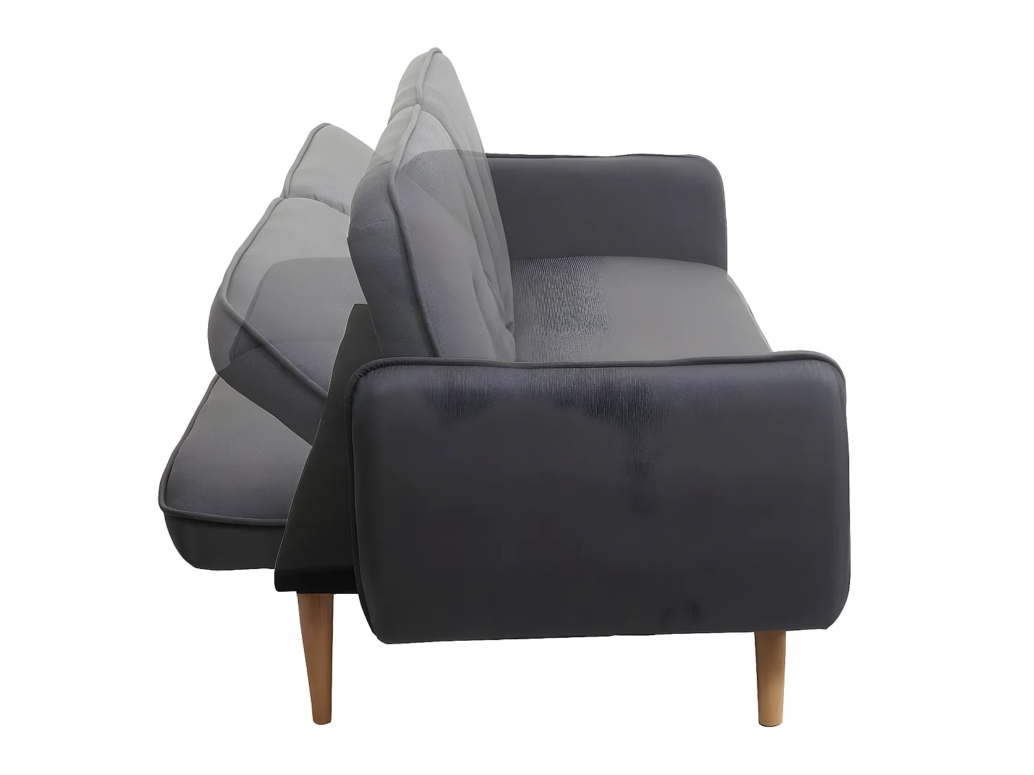 Slaapbank MCW-J18,  antraciet-grijs