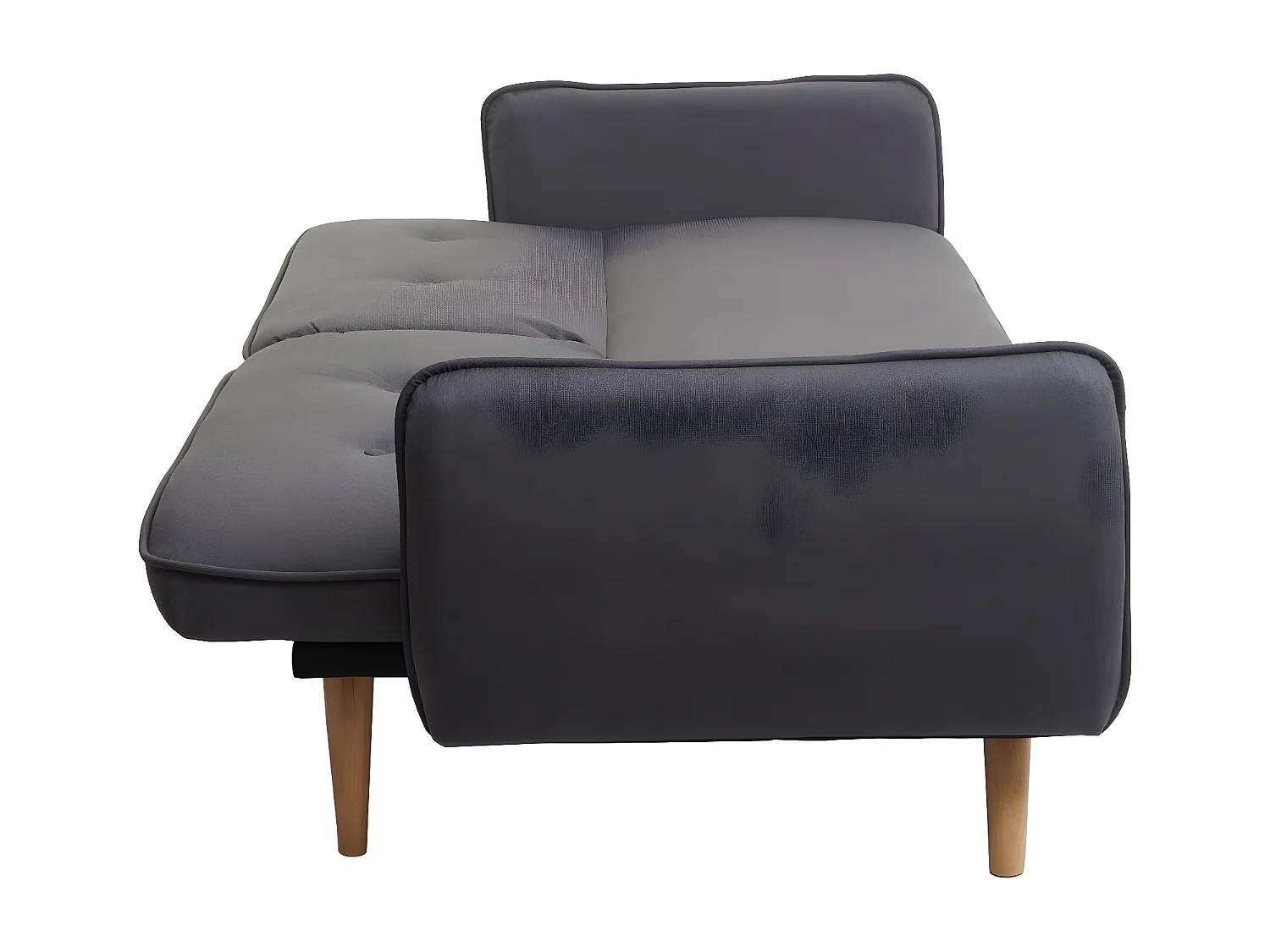 Sofa rozkładana MCW-J18,  antracyt/szary