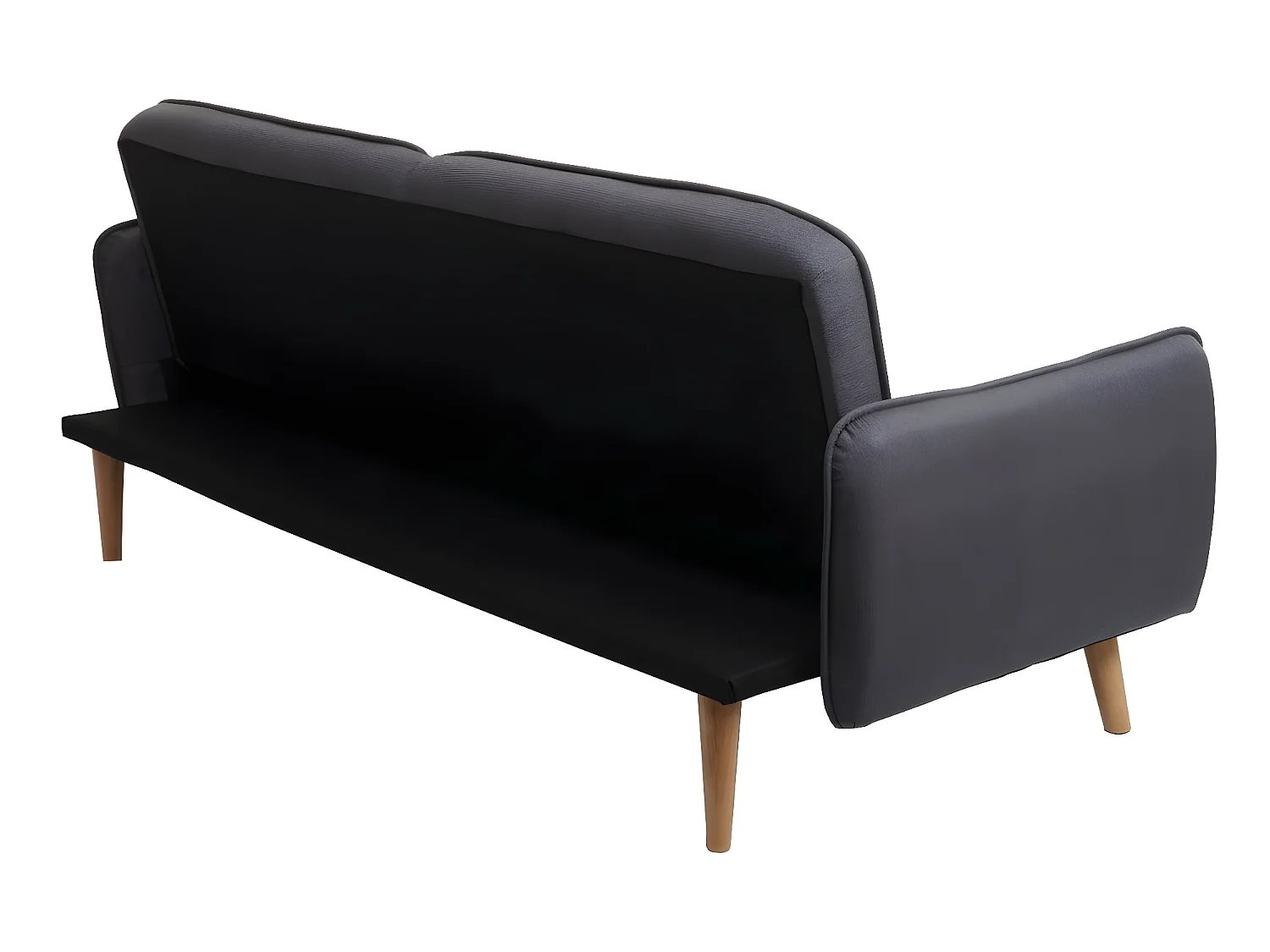 Sofa rozkładana MCW-J18,  antracyt/szary