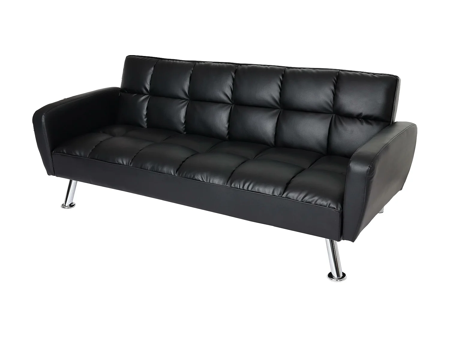 Bank MCW-K19,  kunstleer zwart