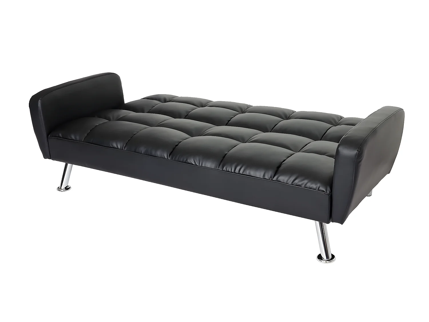 Bank MCW-K19,  kunstleer zwart