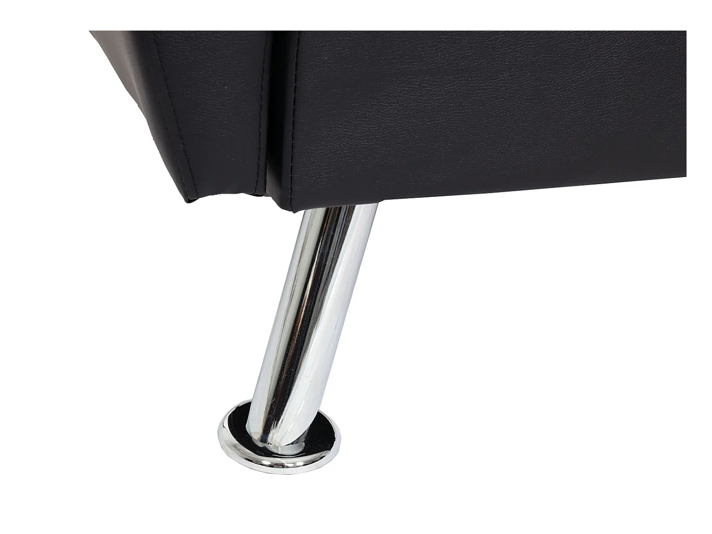 Bank MCW-K19,  kunstleer zwart