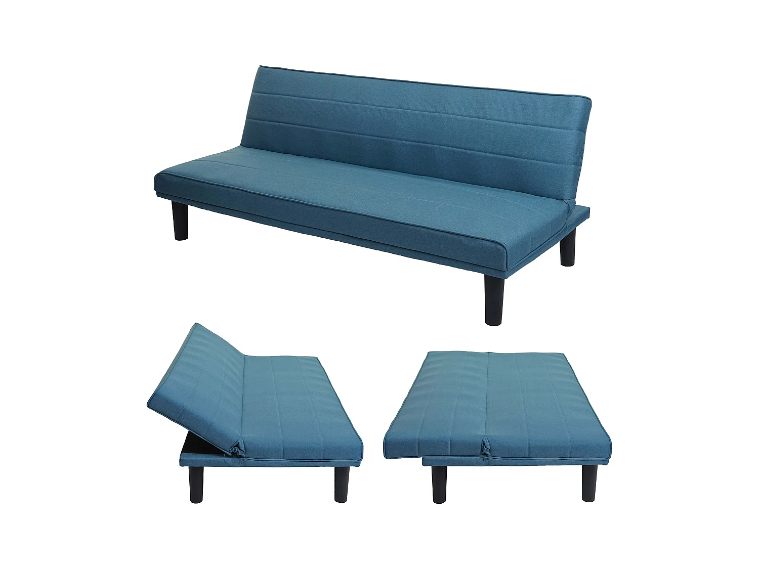 Slaapbank MCW-J17,  turquoise-blauw