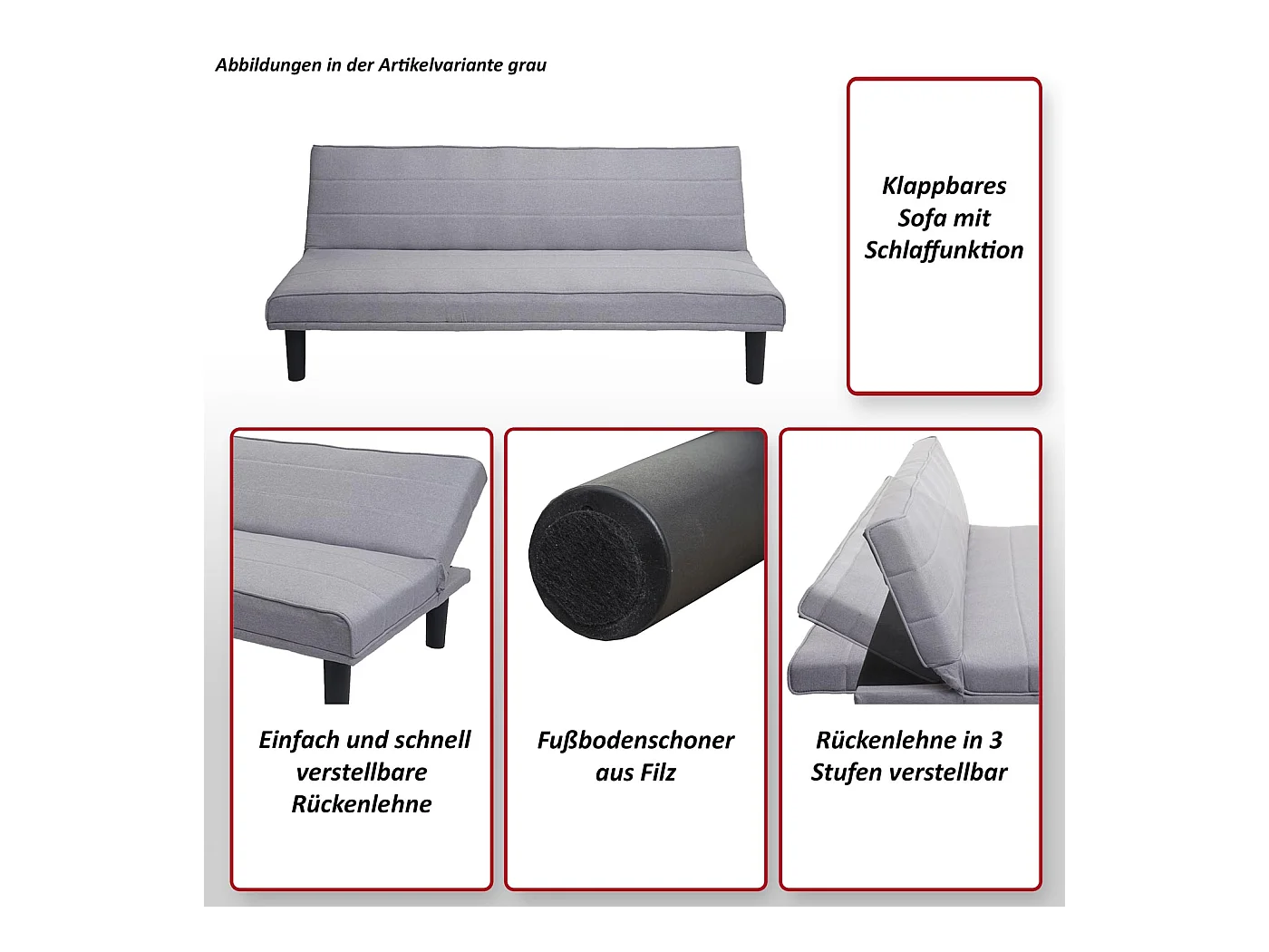 Slaapbank MCW-J17,  turquoise-blauw